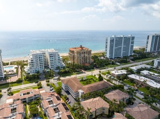 Aerial building view