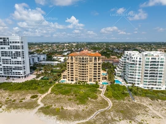 Aerial building view