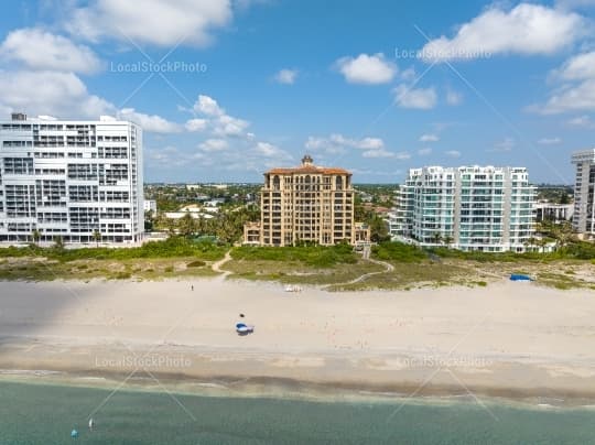 Aerial building view