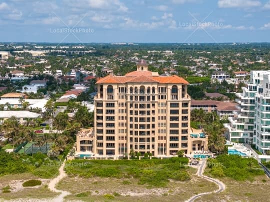 Aerial building view