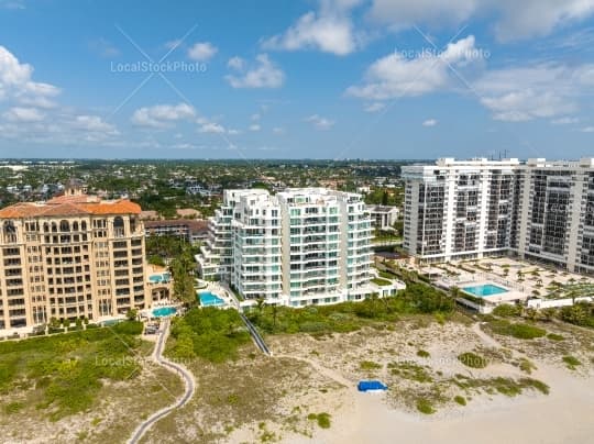 Aerial building view