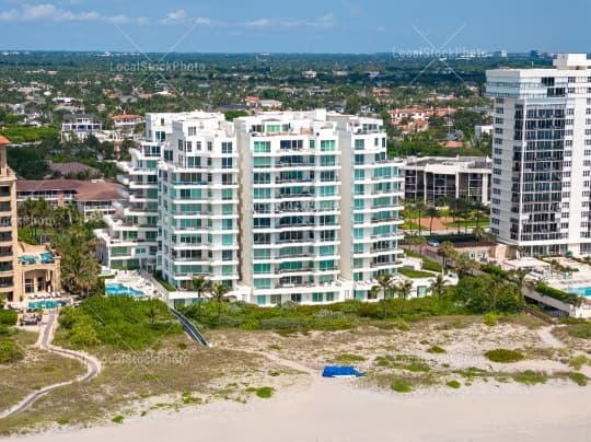 Aerial building view