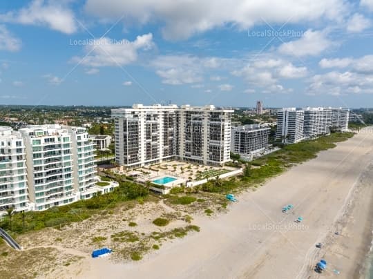 Aerial building view