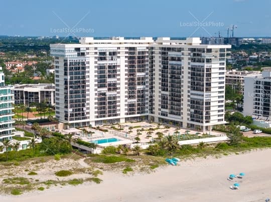 Aerial building view