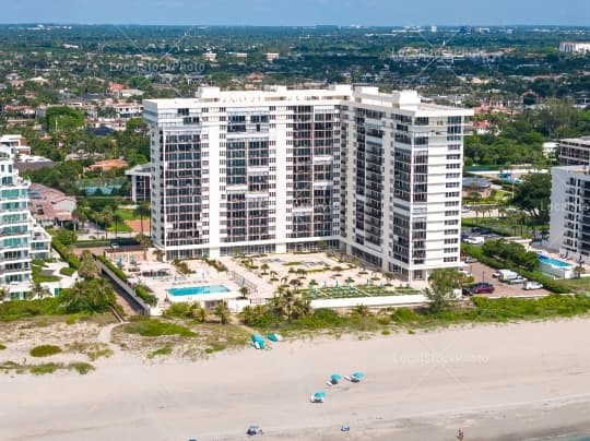 Aerial building view