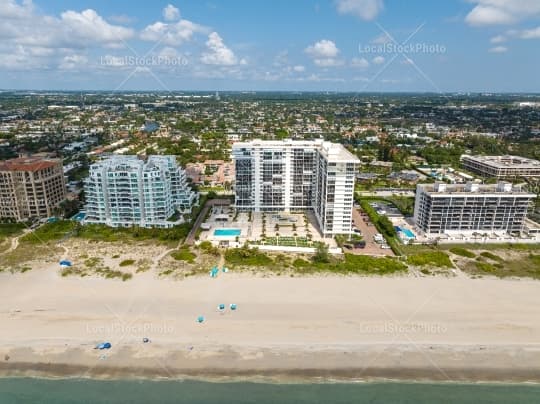 Aerial building view