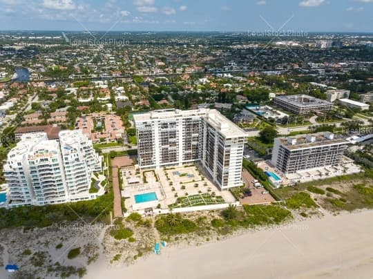 Aerial building view