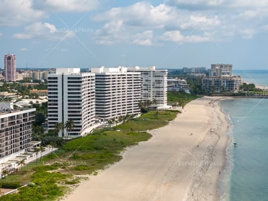 Aerial building view