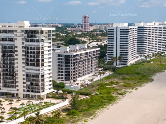 Aerial building view