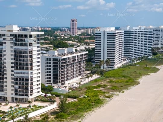 Aerial building view