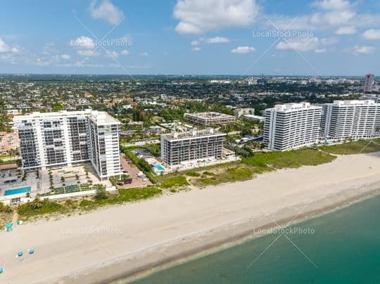 Aerial building view