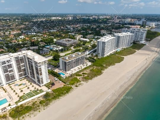 Aerial building view