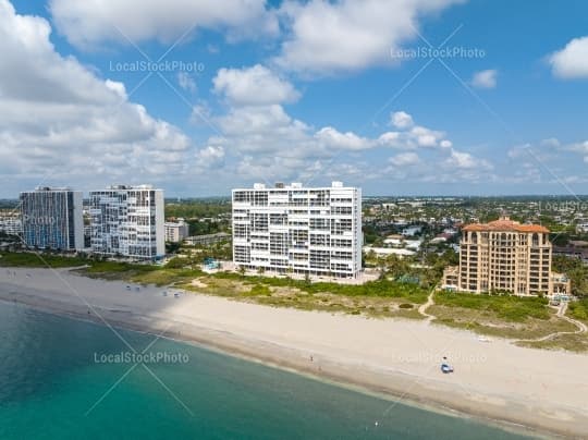 Aerial building view