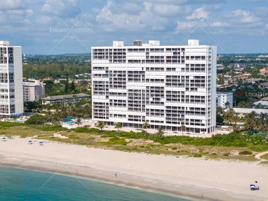 Aerial building view