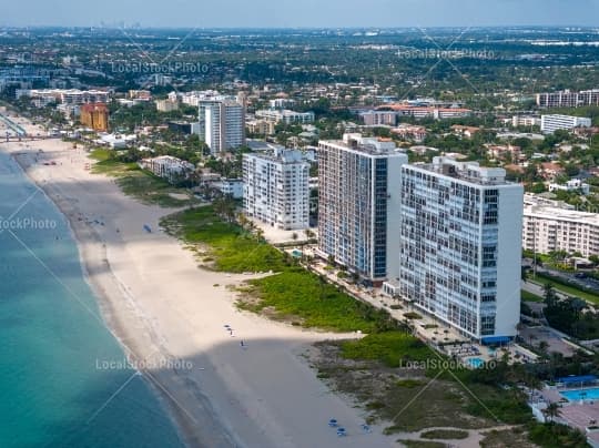 Aerial building view