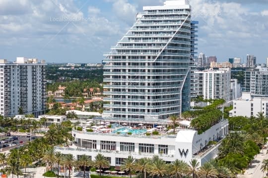 Aerial building view