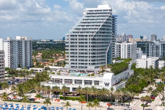 Aerial building view