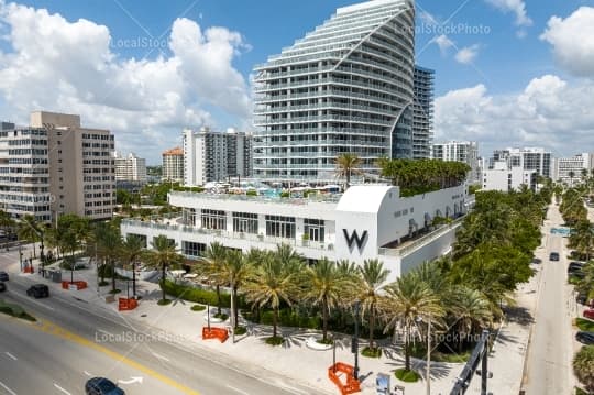 Aerial building view