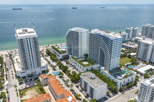 Aerial building view