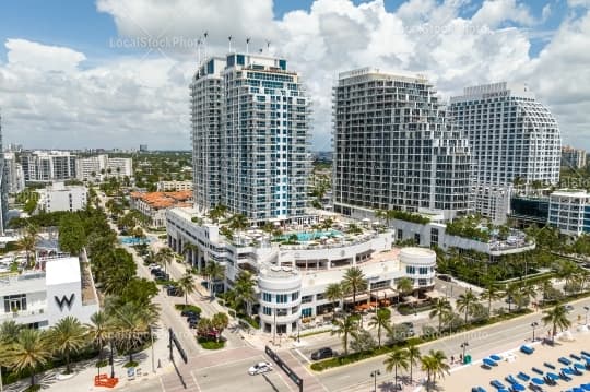 Aerial building view