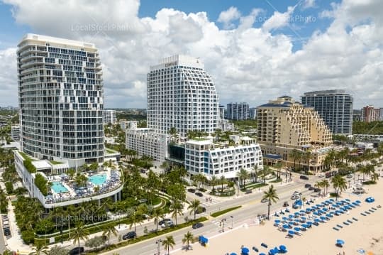 Aerial building view