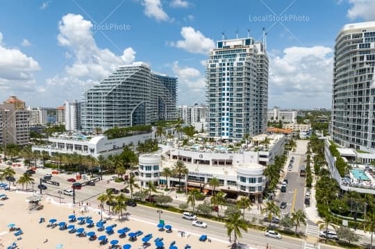 Aerial building view