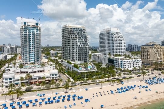 Aerial building view