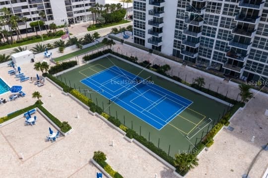 Aerial court view