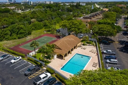 Aerial Pool View