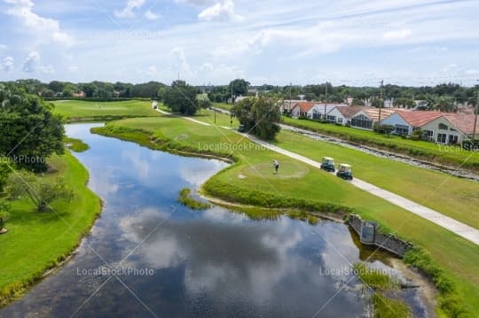 Golf Course Aerial View