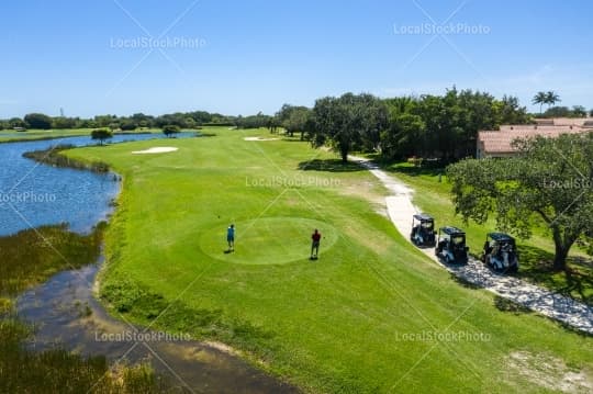 Golf Course Aerial View