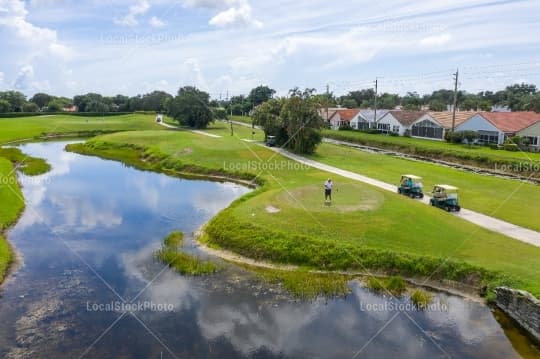 Golf Course Aerial View