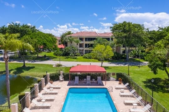 Pool Aerial view