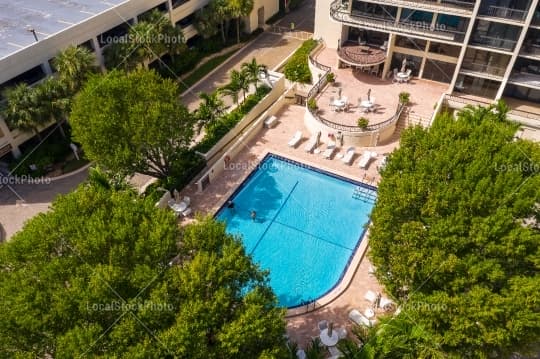 Pool Aerial view