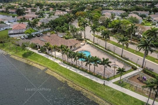 Pool Aerial View