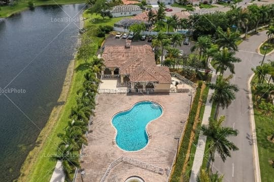 Pool Aerial View