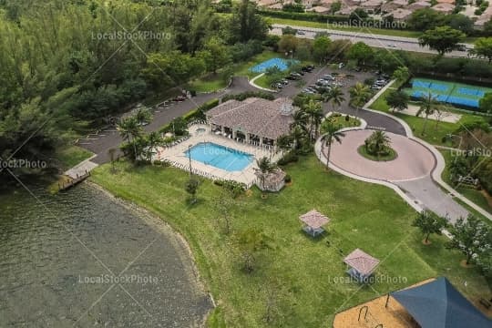 Pool Aerial View