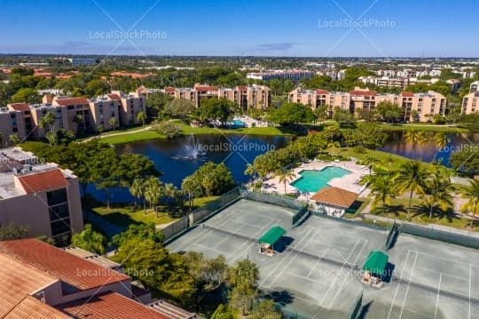 Pool Aerial View