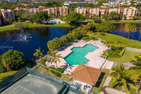 Pool Aerial View