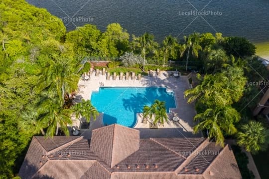 Pool Aerial View