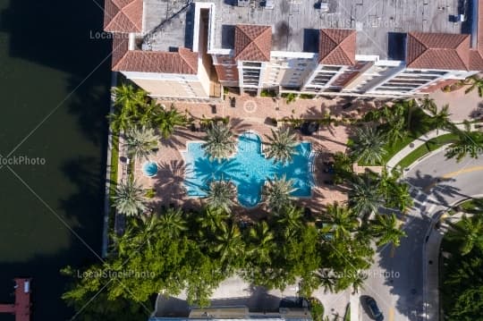 Pool Aerial View