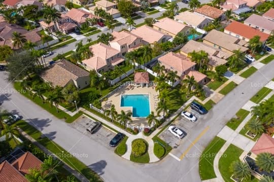 Pool Aerial View