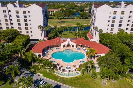 Pool Aerial View