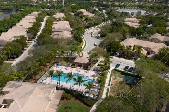 Pool Aerial View