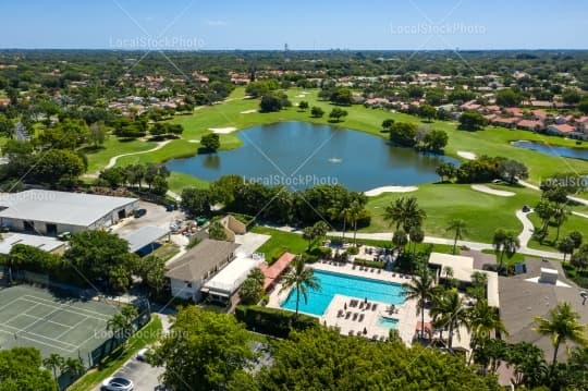 Pool Aerial View