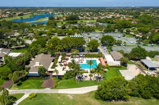 Pool Aerial View