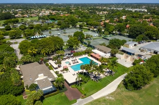 Pool Aerial View