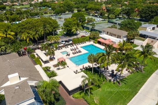 Pool Aerial View