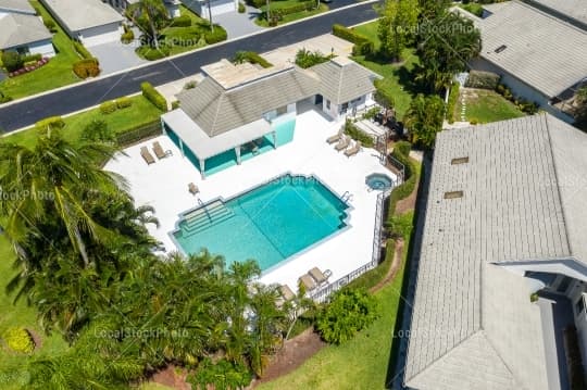 Pool Aerial View