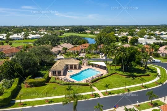 Pool Aerial View